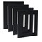 Cardinali Plein Aire Black 10x20" Open Back Frames for Canvas Art- Box of 4, 3" Wide Moulding w/ Raised Edge - No Glass or Backing - 1/2" Rabbet Depth- Timeless Picture Frame for Canvas - Made in USA